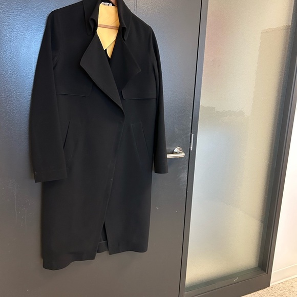 Charlotte Sosken sz.M (2) EUC Black Duster trench coat classic in new condition - Picture 8 of 15